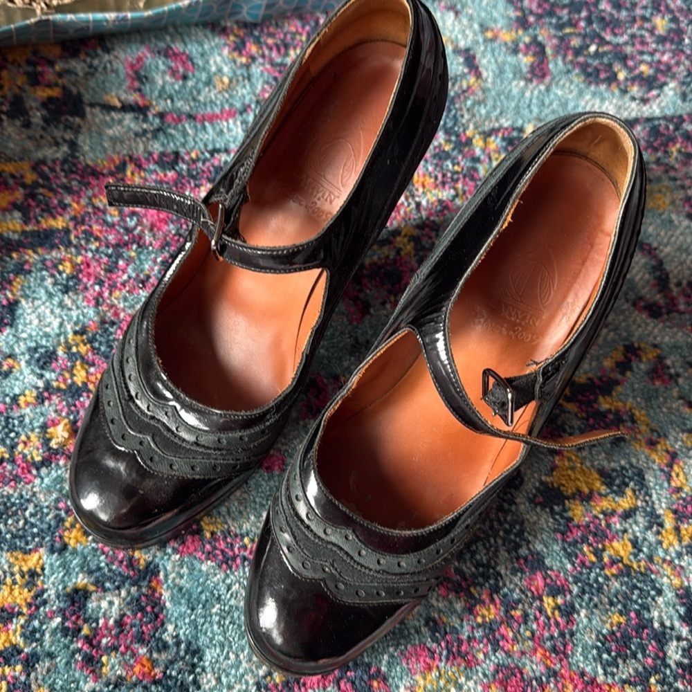 Lanvin Mary Jane Oxford Platforms pumps black Size 39 (us 8.5)